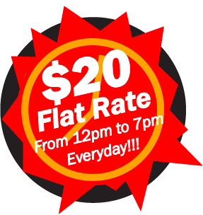 ten dollar flat rate